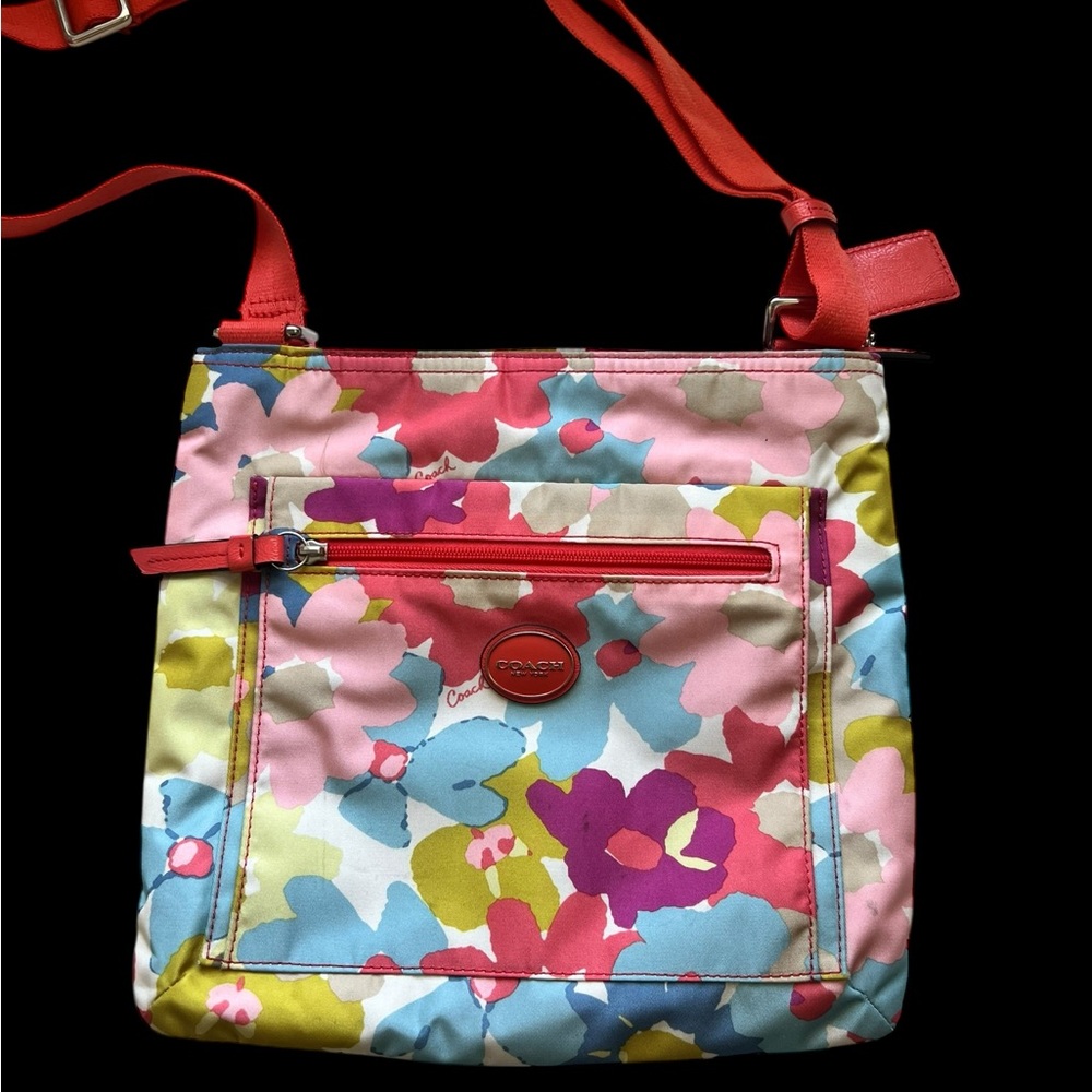 Coach Colorful Floral Crossbody Bag